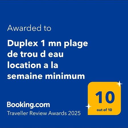 Duplex 1 Mn Plage De Trou D Eau Location A La Semaine Minimum La Saline Le Bains Exteriör bild